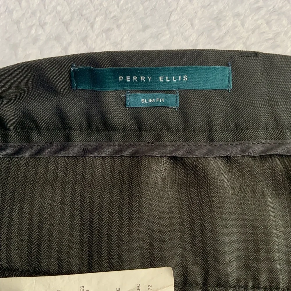 Perry Ellis black slim fit dress pants